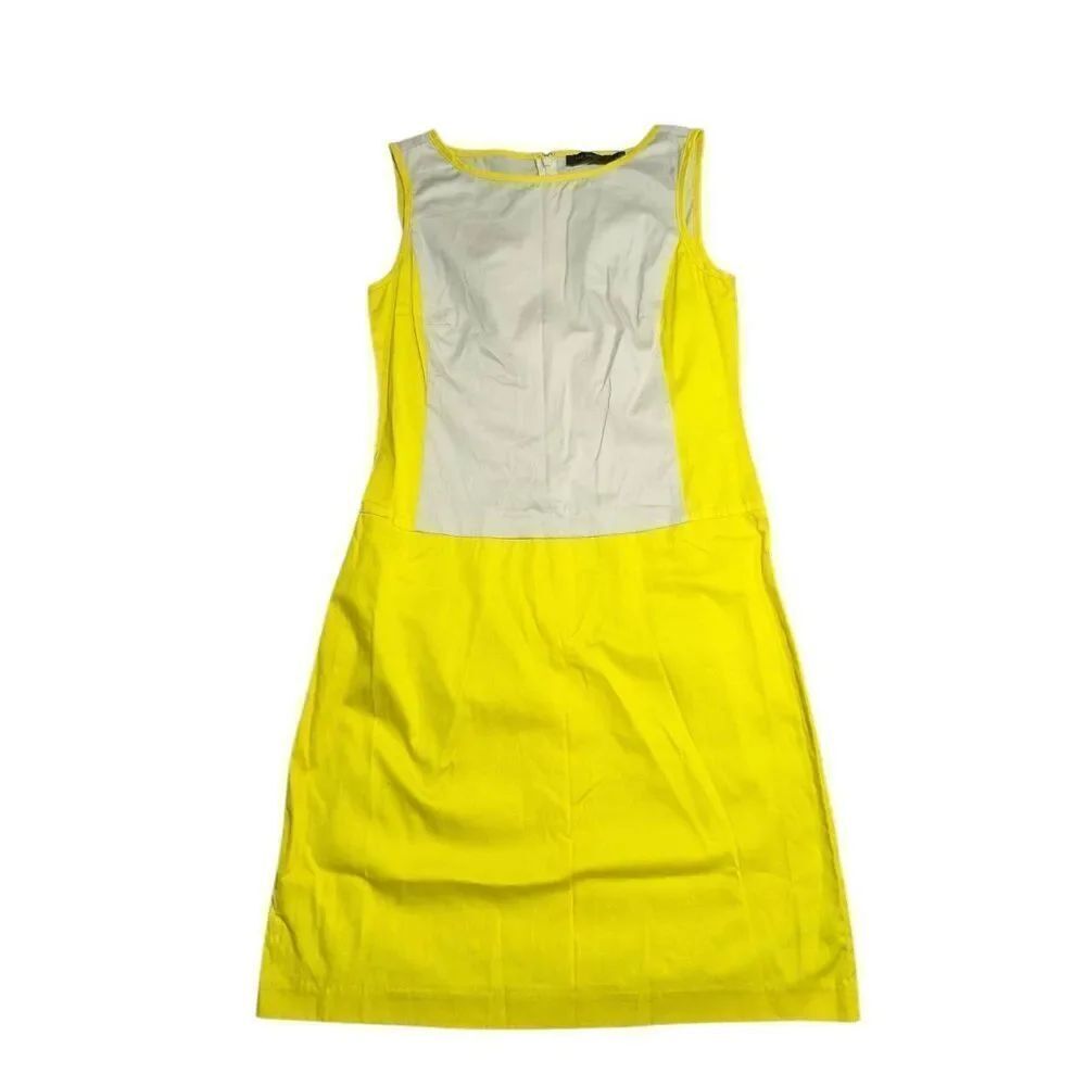 NWT The Limited Colorblock Dress - Yellow and Cream/Tan Women's Size 4